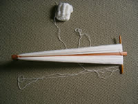 making a skein of yarn