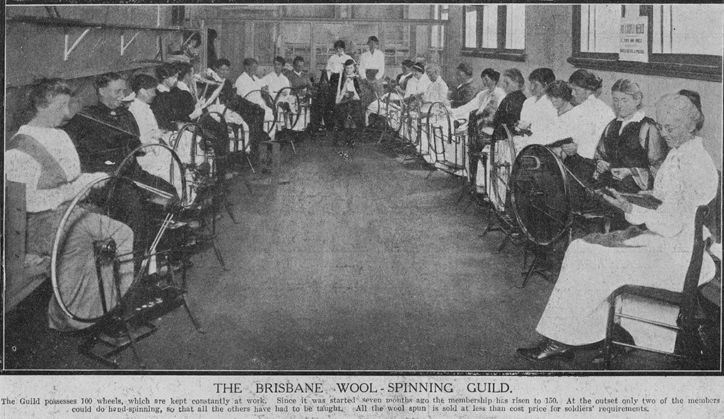 Brisbane Wool Spinning Guild 1917. Photo - State Library of QLD