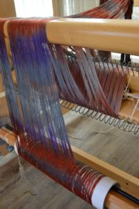 Two warp beams for weaving
